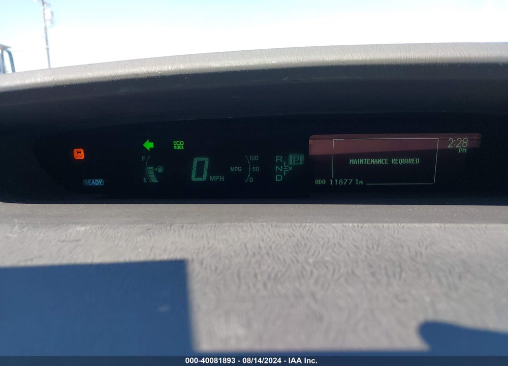 2012 TOYOTA PRIUS THREE VIN: JTDKN3DU5C0333503
