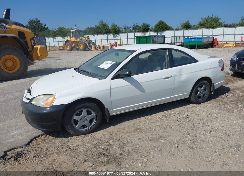 2002 HONDA CIVIC LX VIN: 1HGEM22542L088956