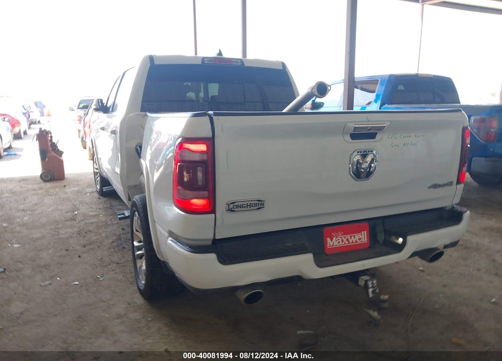2022 RAM 1500 LIMITED LONGHORN 4X4 5'7 BOX VIN: 1C6SRFKM3NN240565