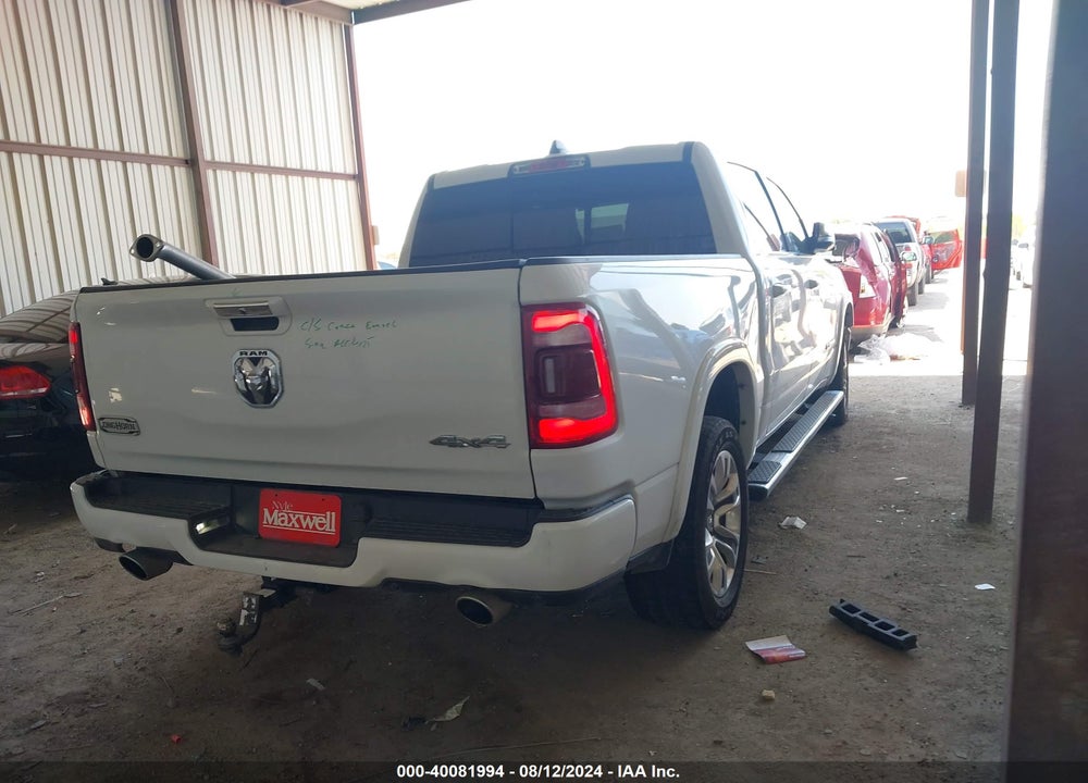 2022 RAM 1500 LIMITED LONGHORN 4X4 5'7 BOX VIN: 1C6SRFKM3NN240565