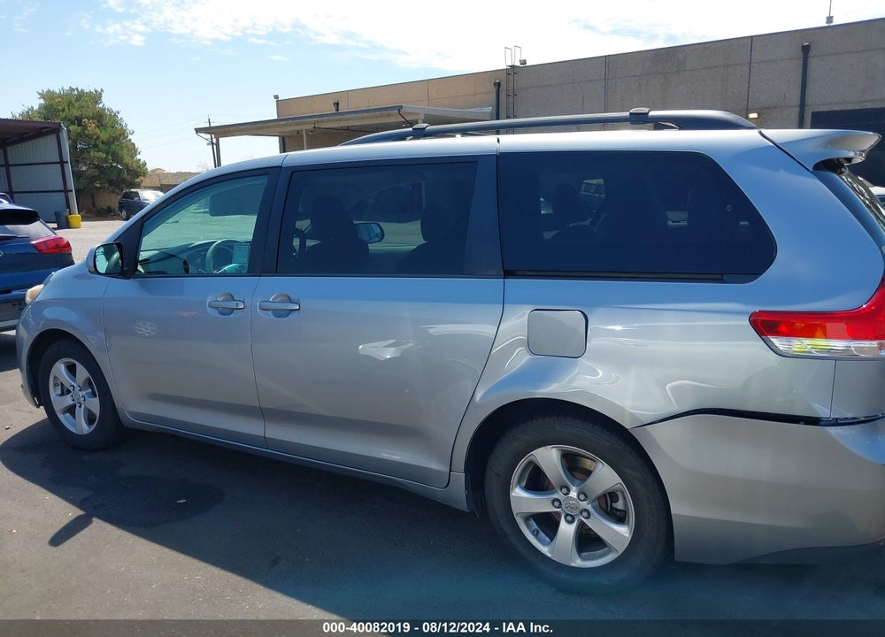 2012 TOYOTA SIENNA LE V6 8 PASSENGER VIN: 5TDKK3DC1CS233640