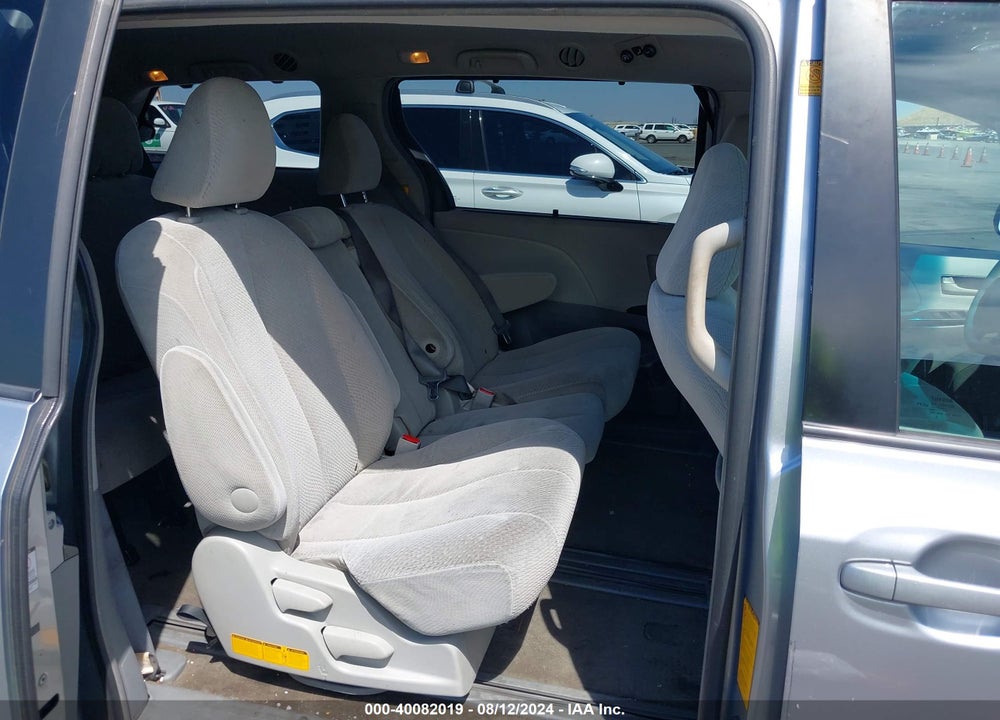2012 TOYOTA SIENNA LE V6 8 PASSENGER VIN: 5TDKK3DC1CS233640