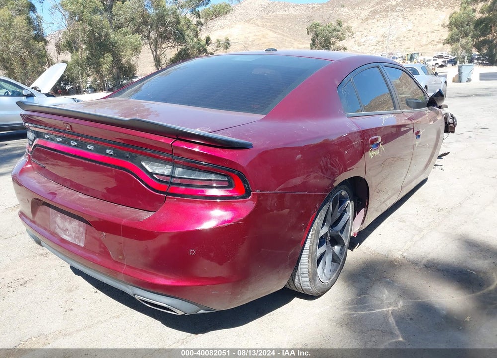 2019 DODGE CHARGER SXT RWD VIN: 2C3CDXBG3KH605704