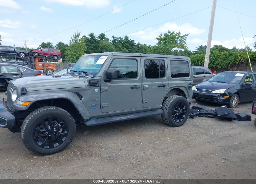2022 JEEP WRANGLER 4XE UNLIMITED SAHARA 4X4 VIN: 1C4JJXP67NW198231