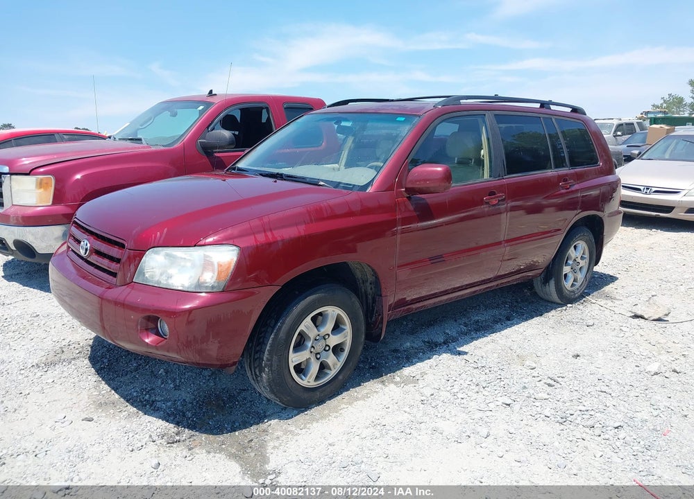 2006 TOYOTA HIGHLANDER V6 VIN: JTEGP21A260111344