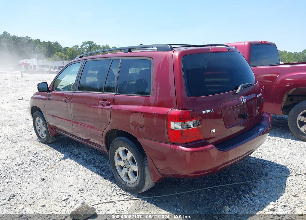2006 TOYOTA HIGHLANDER V6 VIN: JTEGP21A260111344