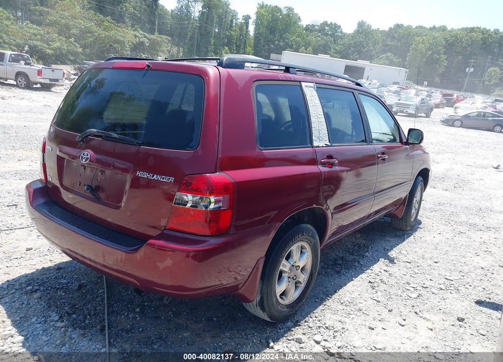 2006 TOYOTA HIGHLANDER V6 VIN: JTEGP21A260111344