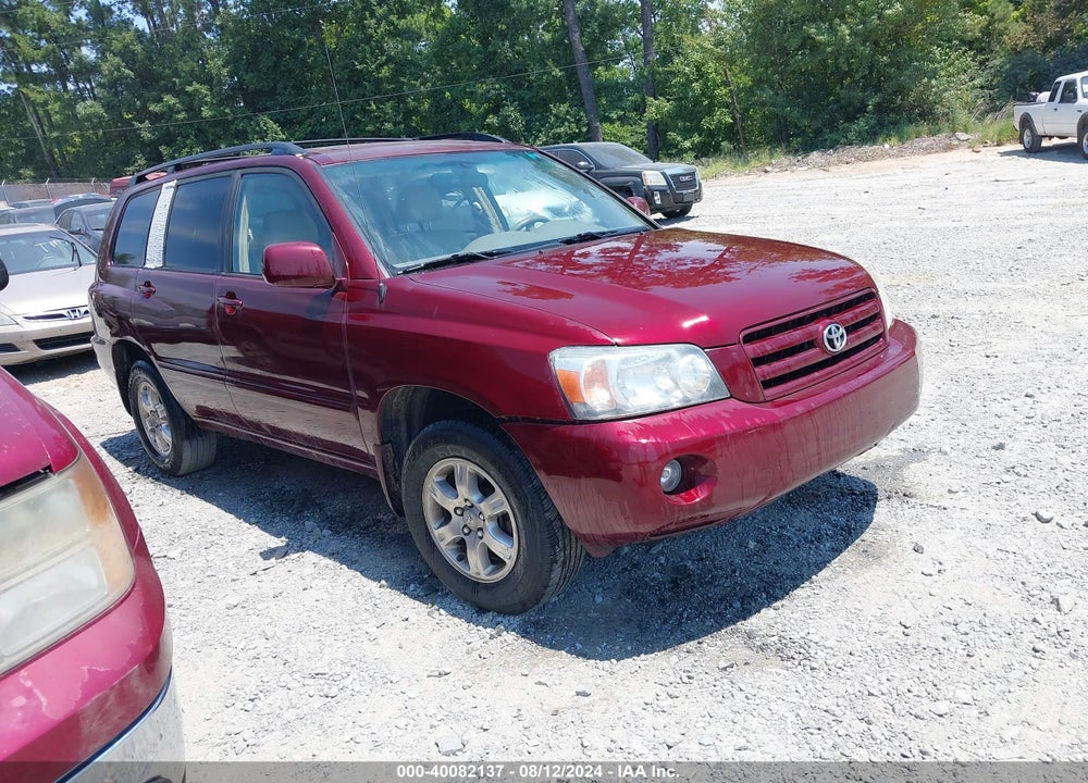2006 TOYOTA HIGHLANDER V6 VIN: JTEGP21A260111344