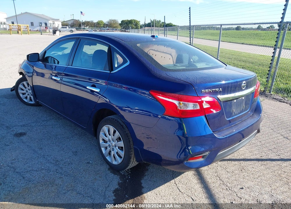 2017 NISSAN SENTRA SV VIN: 3N1AB7APXHL648692