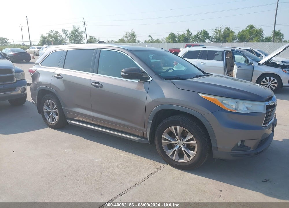 2014 TOYOTA HIGHLANDER XLE V6 VIN: 5TDKKRFH8ES017234