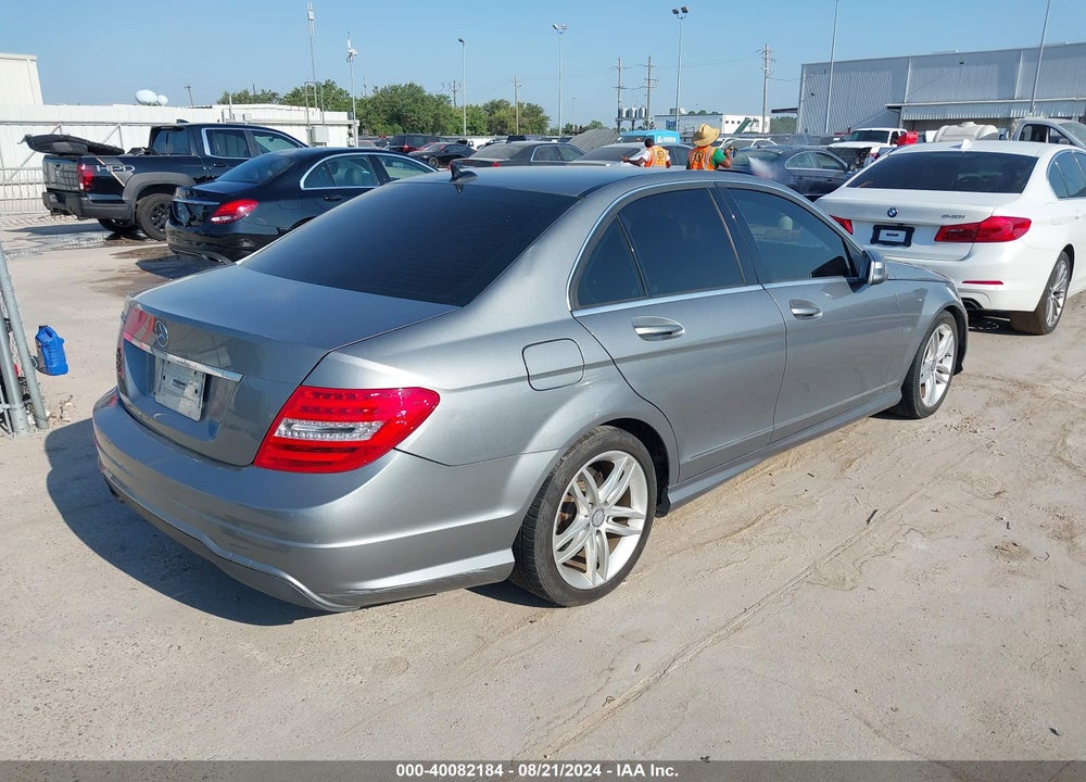 2012 MERCEDES-BENZ C 250 LUXURY/SPORT VIN: WDDGF4HBXCR235277