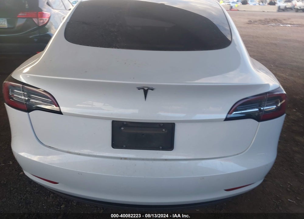 2021 TESLA MODEL 3 STANDARD RANGE PLUS REAR-WHEEL DRIVE VIN: 5YJ3E1EA9MF837097