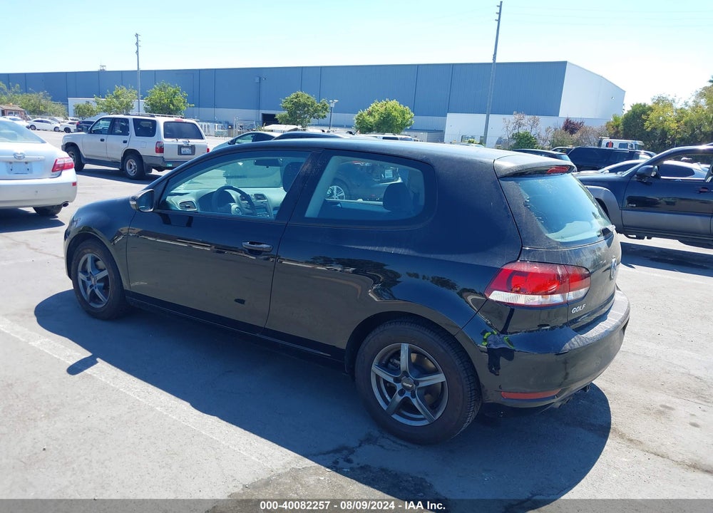 2013 VOLKSWAGEN GOLF 2.5L 2-DOOR VIN: WVWAB7AJ6DW094340