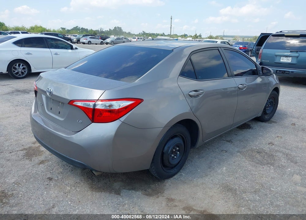 2014 TOYOTA COROLLA LE VIN: 5YFBURHE2EP102866