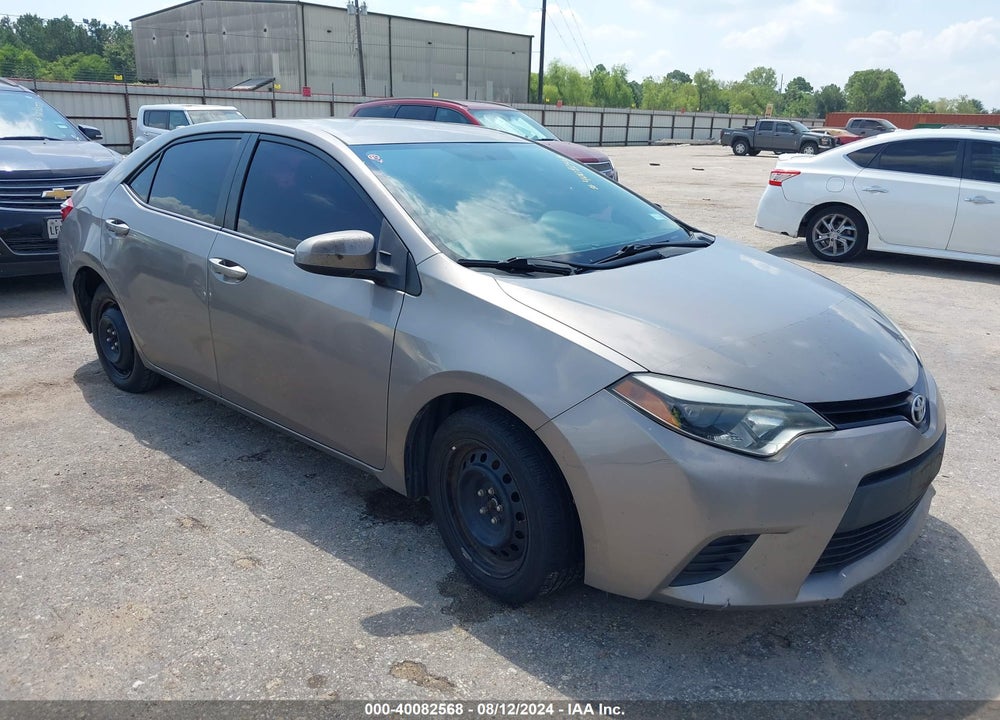 2014 TOYOTA COROLLA LE VIN: 5YFBURHE2EP102866