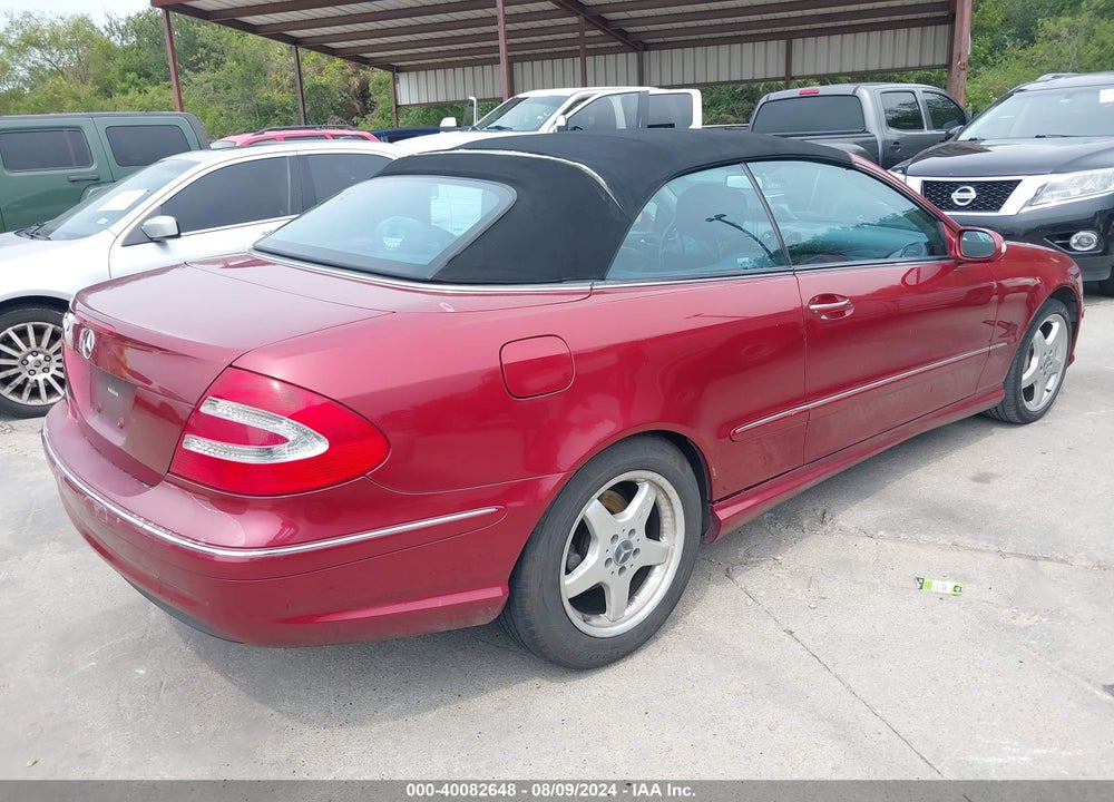 2004 MERCEDES-BENZ CLK 500 VIN: WDBTK75G14T027605