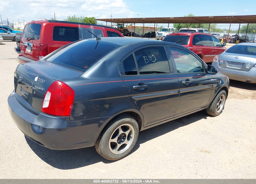 2009 HYUNDAI ACCENT GLS VIN: KMHCN46C39U370559