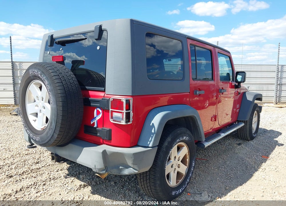 2009 JEEP WRANGLER UNLIMITED X VIN: 1J4GA39179L744435