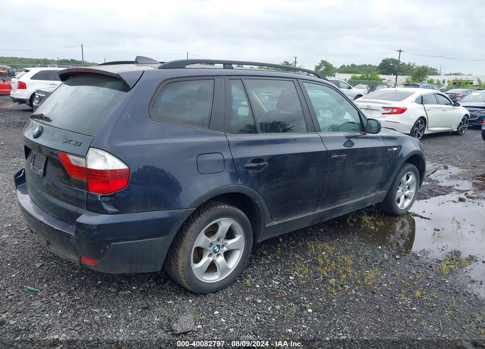 2007 BMW X3 3.0SI VIN: WBXPC93427WF23588