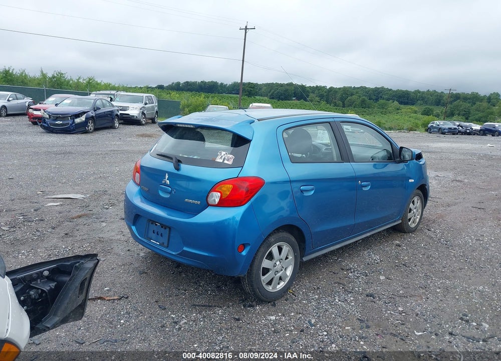 2014 MITSUBISHI MIRAGE ES VIN: ML32A4HJ5EH012313