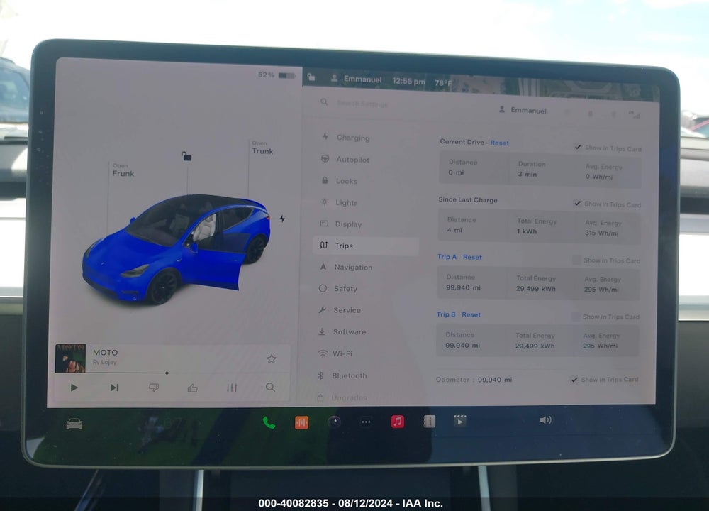 2020 TESLA MODEL Y LONG RANGE DUAL MOTOR ALL-WHEEL DRIVE VIN: 5YJYGDEE0LF039218