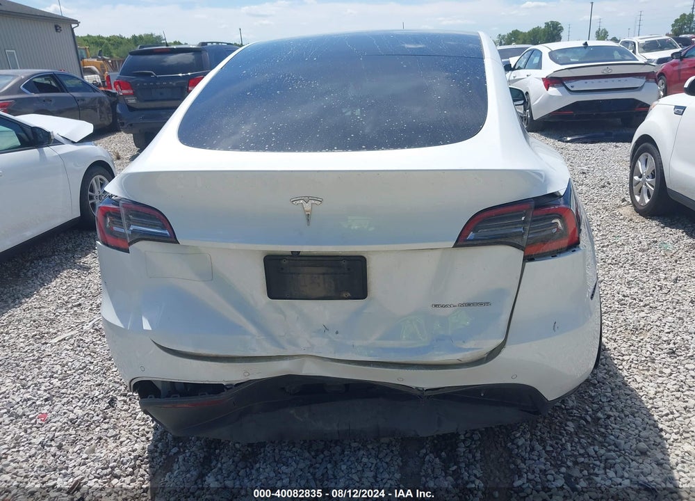 2020 TESLA MODEL Y LONG RANGE DUAL MOTOR ALL-WHEEL DRIVE VIN: 5YJYGDEE0LF039218