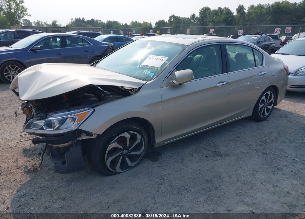 2017 HONDA ACCORD EX-L V6 VIN: 1HGCR3F09HA011467