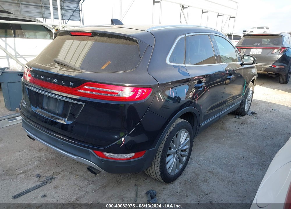 2019 LINCOLN MKC STANDARD VIN: 5LMCJ1C91KUL35315