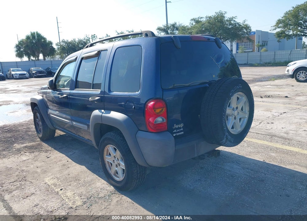 2003 JEEP LIBERTY SPORT VIN: 1J4GL48K83W590589