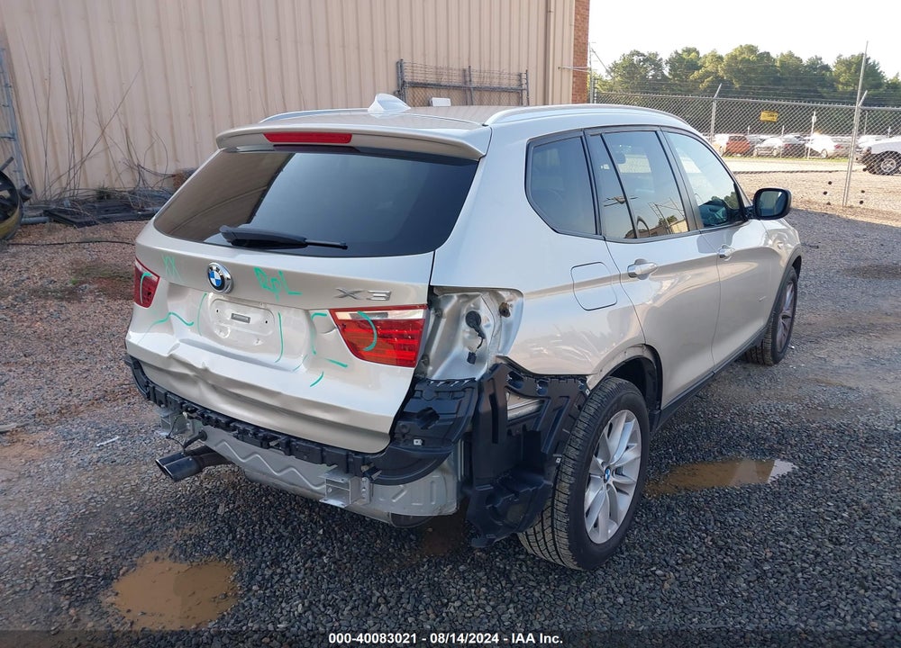 2014 BMW X3 XDRIVE28I VIN: 5UXWX9C50E0D21949