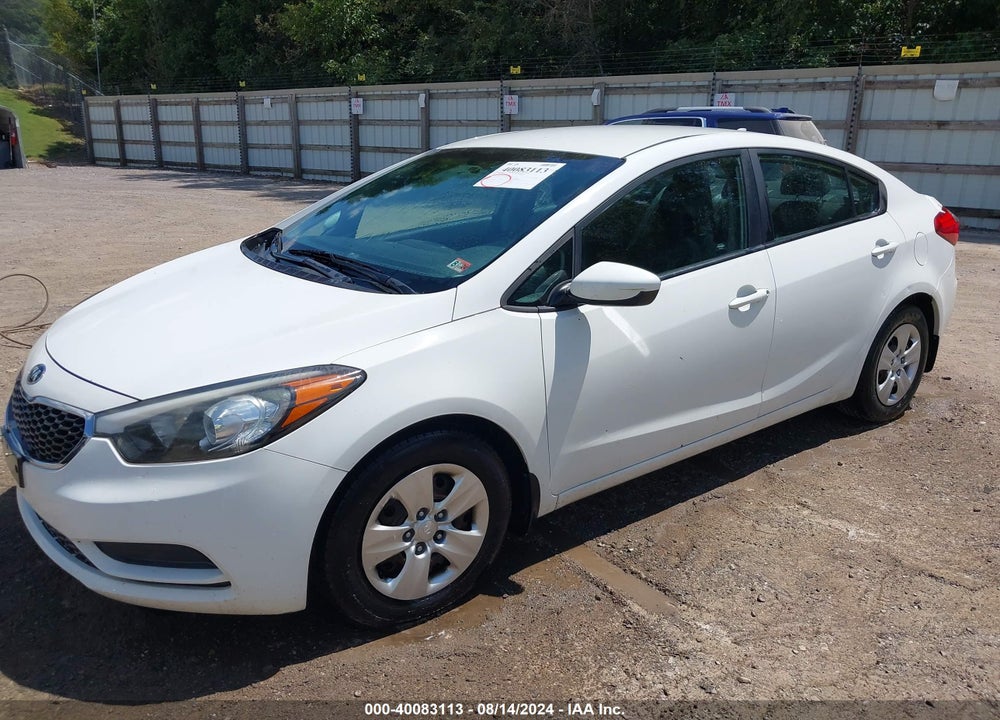 2016 KIA FORTE LX VIN: KNAFK4A65G5458917