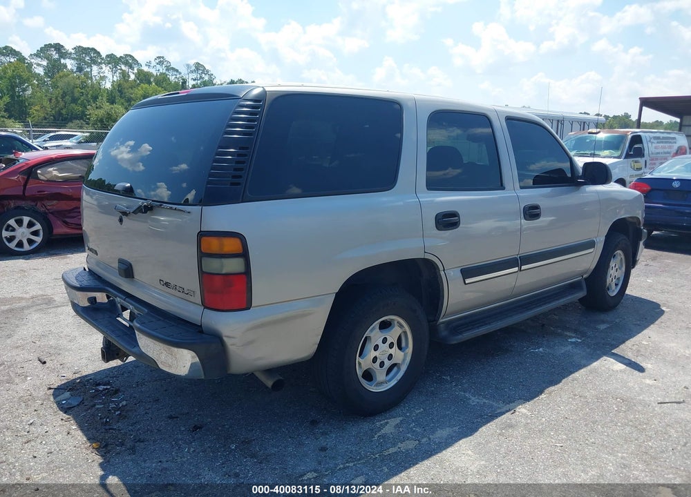 2005 CHEVROLET TAHOE LS VIN: 1GNEC13T75R275738