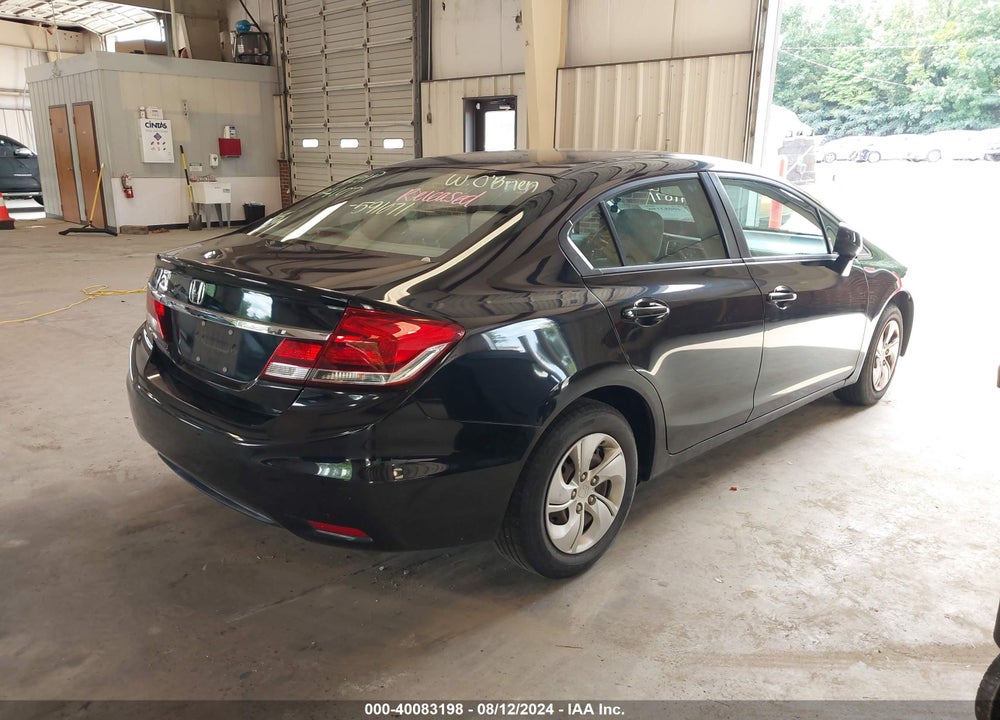 2013 HONDA CIVIC LX VIN: 2HGFB2F58DH591071
