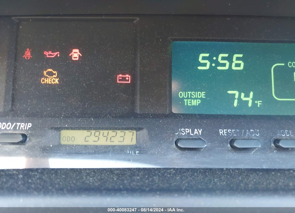 2002 TOYOTA AVALON VIN: 4T1BF28B42U259736