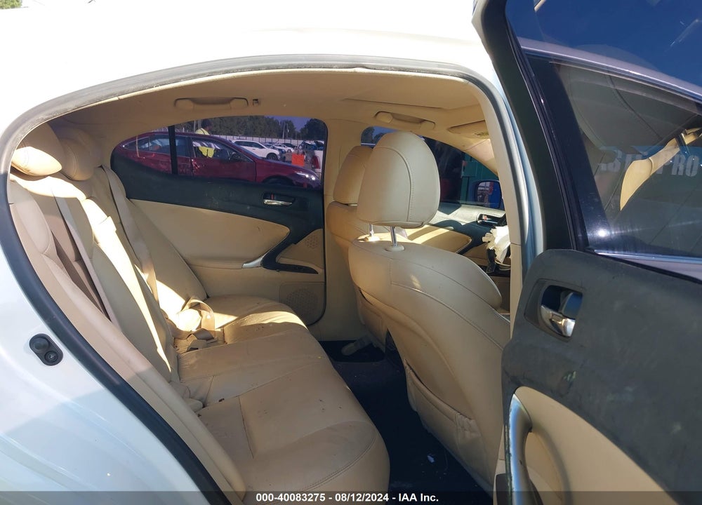 2008 LEXUS IS 250 VIN: JTHBK262085071820