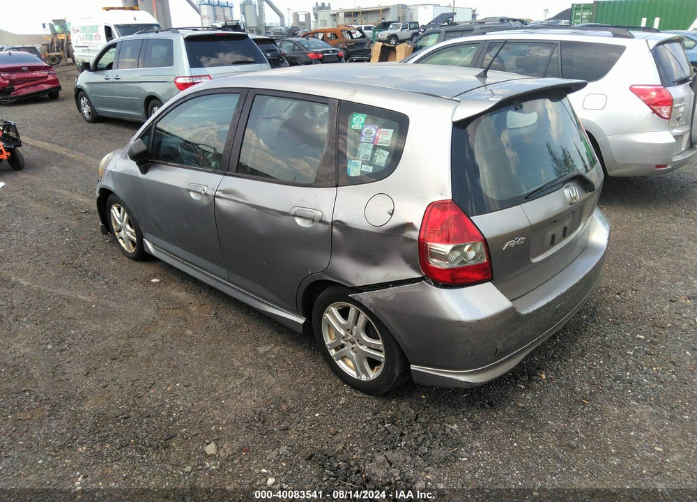 2008 HONDA FIT SPORT VIN: JHMGD38638S032033