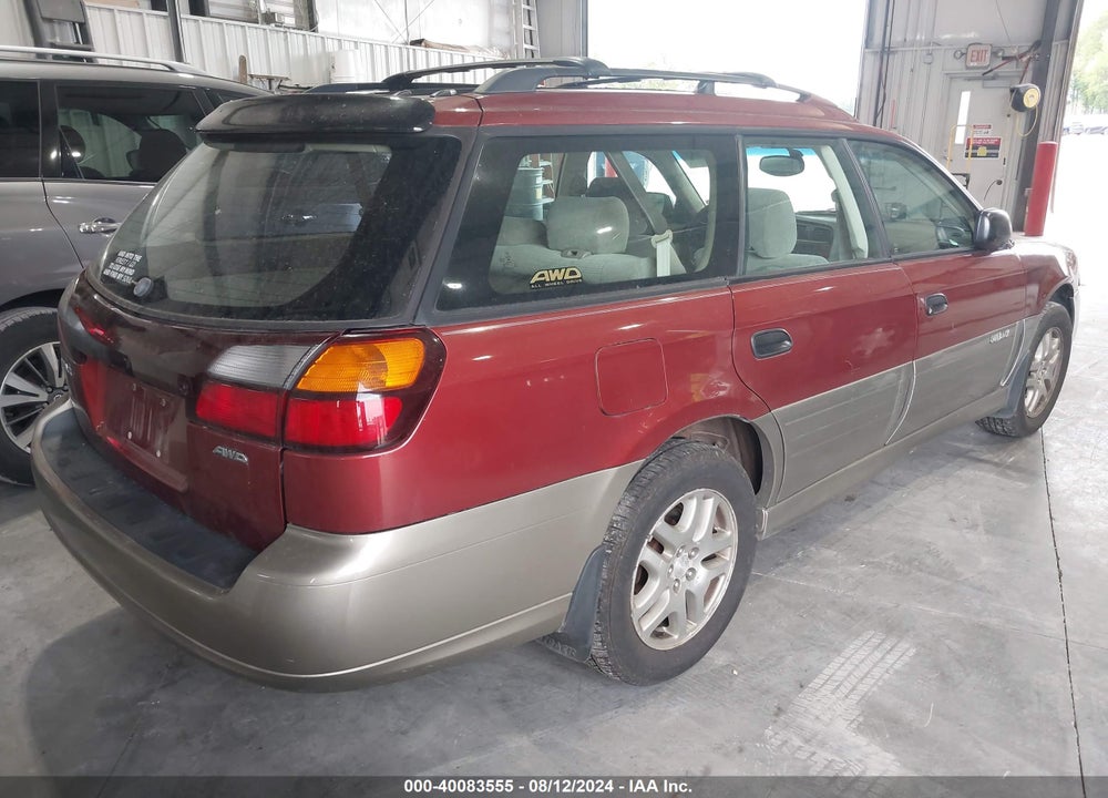 2004 SUBARU OUTBACK VIN: 4S3BH675947645099