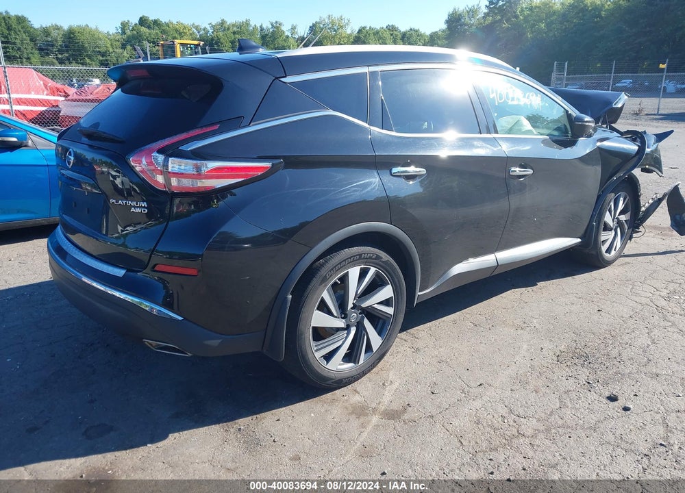 2018 NISSAN MURANO PLATINUM VIN: 5N1AZ2MH8JN181645