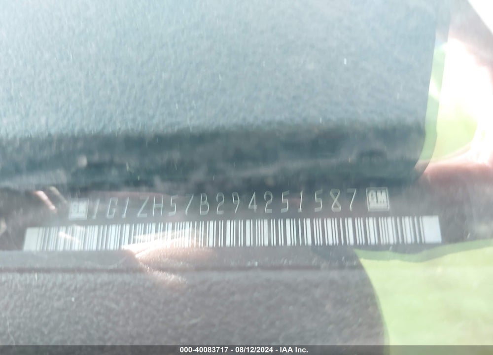 2009 CHEVROLET MALIBU LT VIN: 1G1ZH57B294251587