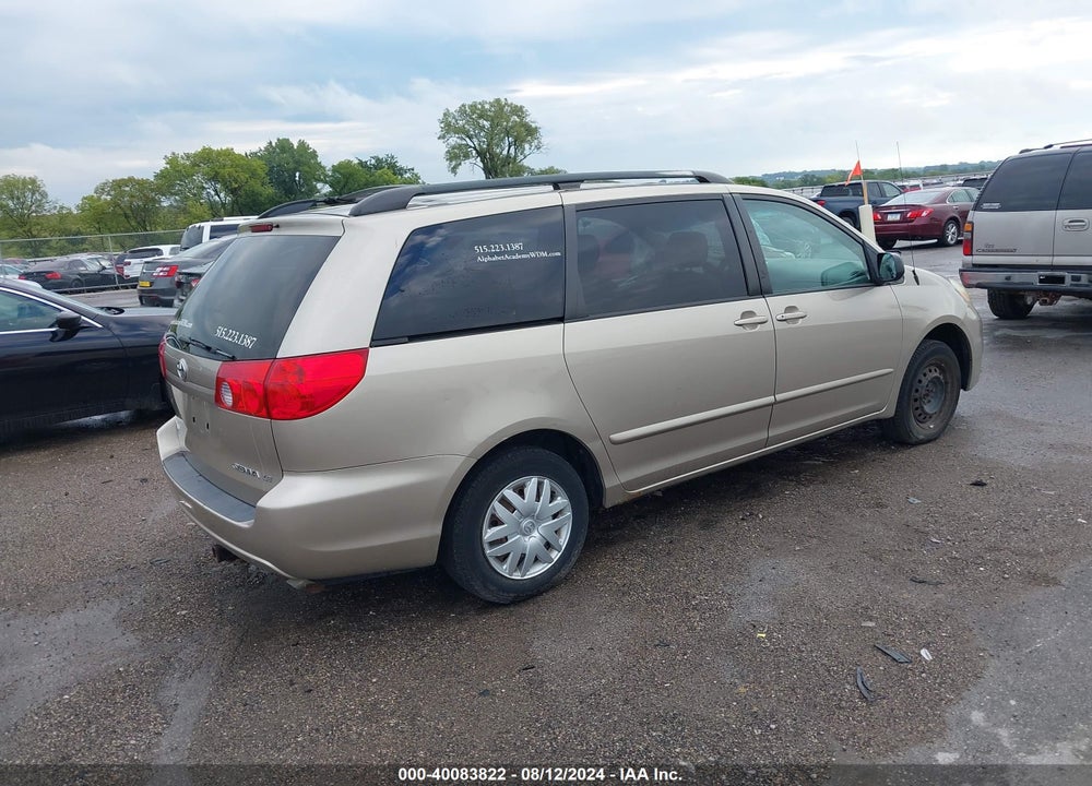 2006 TOYOTA SIENNA LE VIN: 5TDZA23C76S449297
