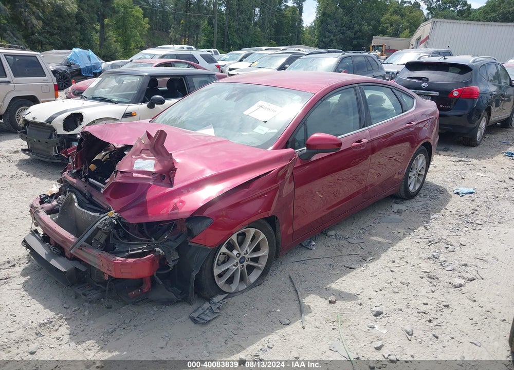 2019 FORD FUSION SE VIN: 3FA6P0HD7KR100506