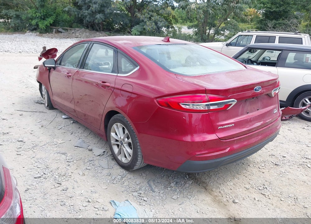 2019 FORD FUSION SE VIN: 3FA6P0HD7KR100506