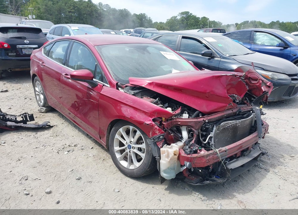 2019 FORD FUSION SE VIN: 3FA6P0HD7KR100506