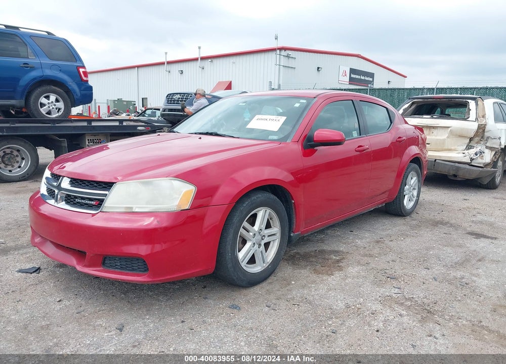 2012 DODGE AVENGER SXT VIN: 1C3CDZCB7CN195268
