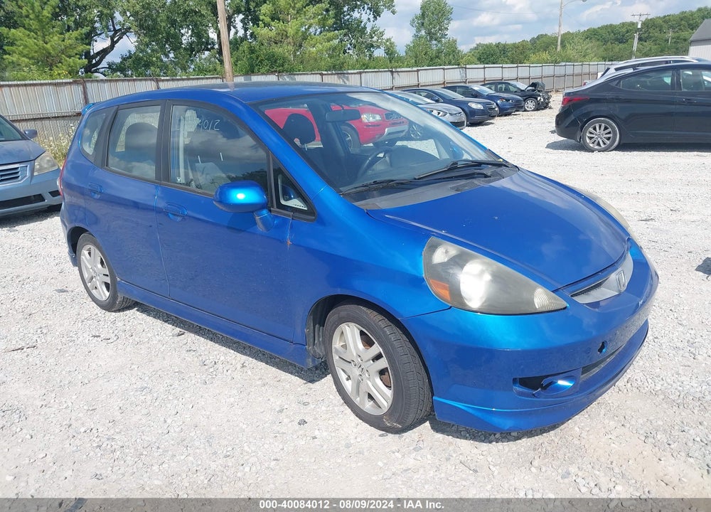 2008 HONDA FIT SPORT VIN: JHMGD386X8S067796