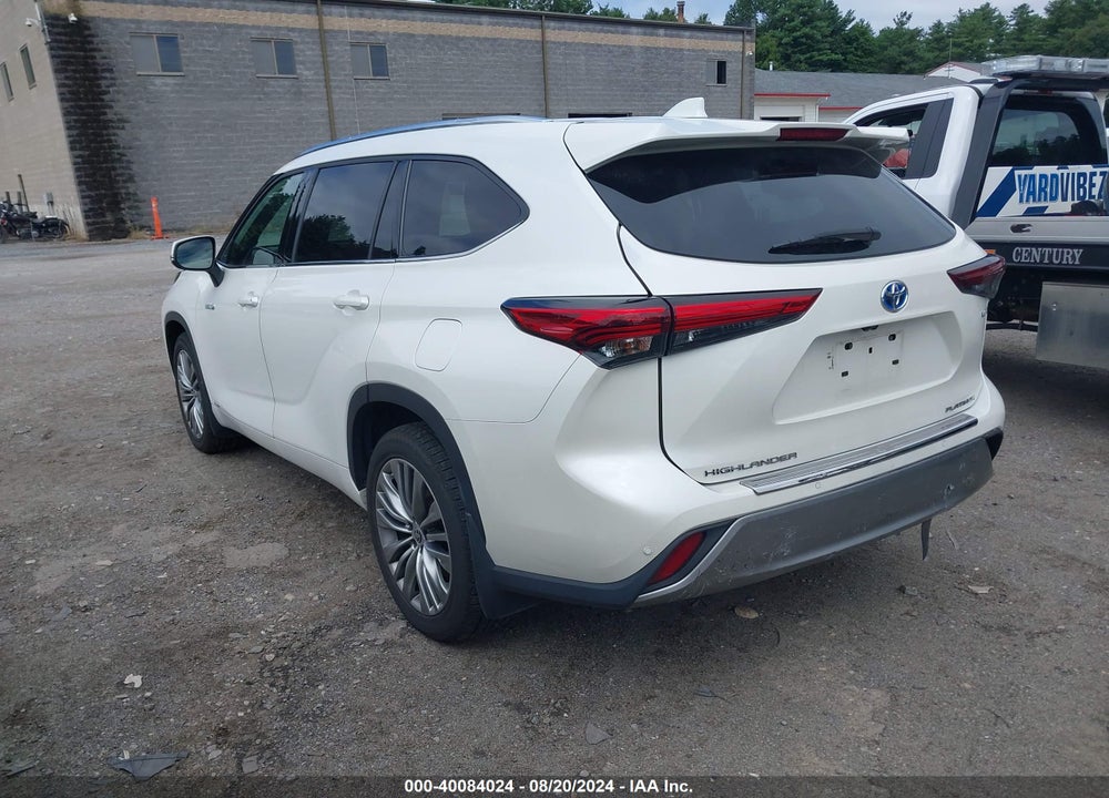 2021 TOYOTA HIGHLANDER HYBRID PLATINUM VIN: 5TDEBRCH7MS056753