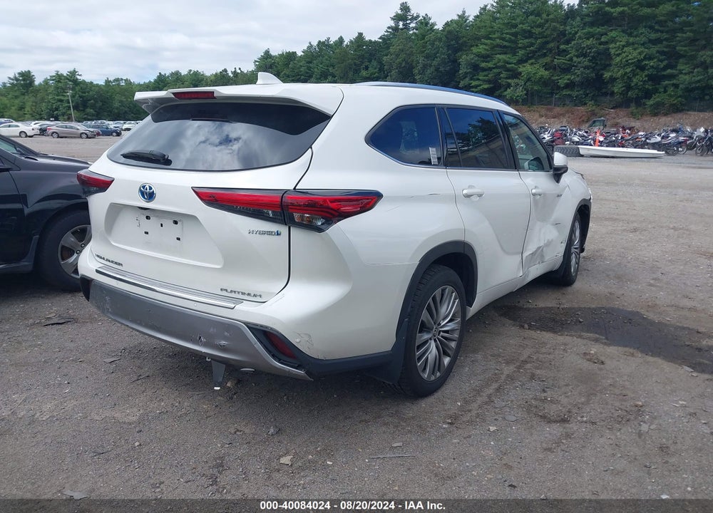 2021 TOYOTA HIGHLANDER HYBRID PLATINUM VIN: 5TDEBRCH7MS056753