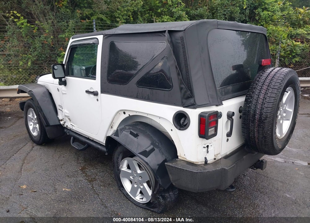2015 JEEP WRANGLER SPORT VIN: 1C4AJWAG2FL727258