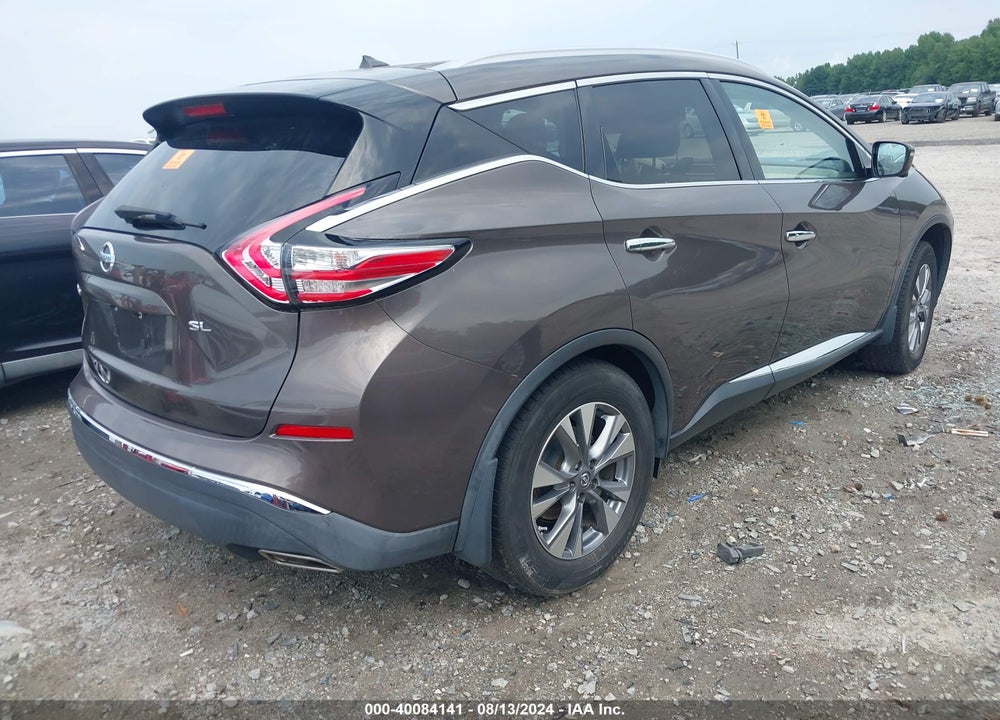 2016 NISSAN MURANO SL VIN: 5N1AZ2MG9GN140652