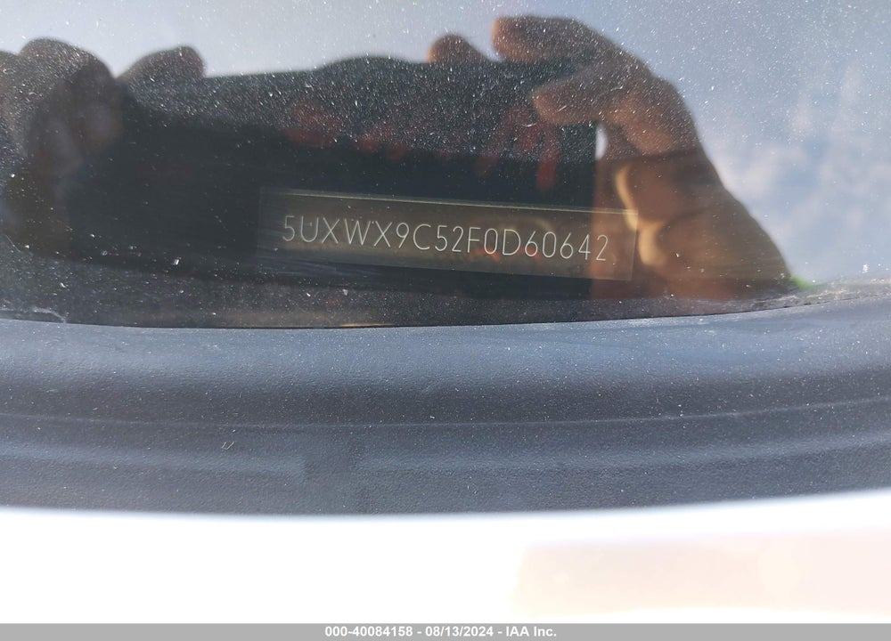 2015 BMW X3 XDRIVE28I VIN: 5UXWX9C52F0D60642